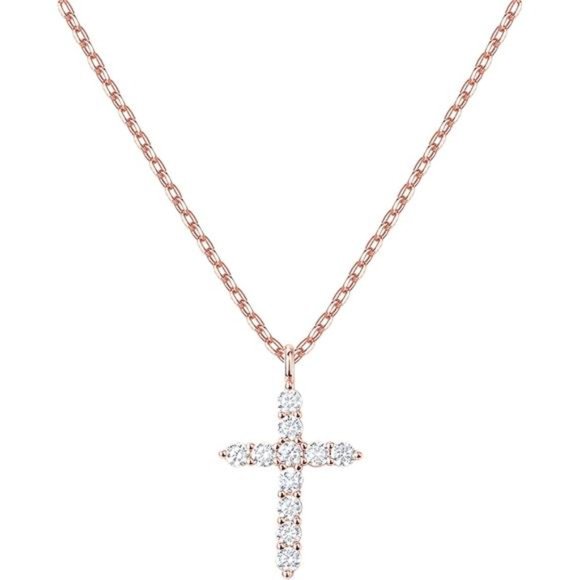 14K Gold Plated Cross Necklace for Women | Cross Pendant | Necklaces for Women - Picture 1 of 5